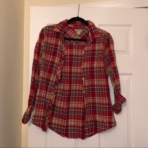 Red Lucky Brand Flannel